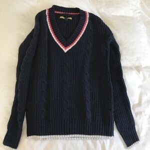 Navy Blue Chunky Sweater